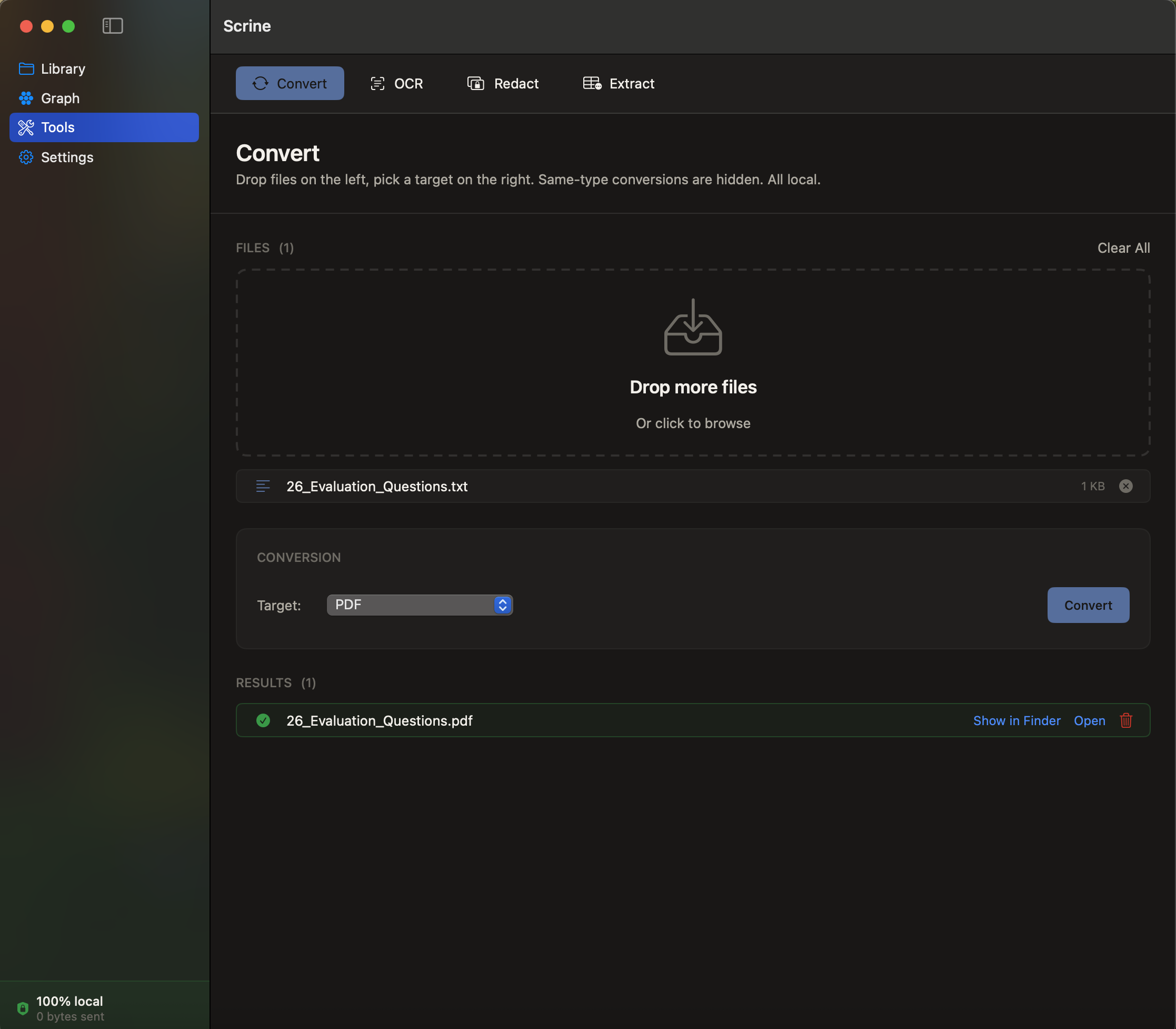 Convert interface
